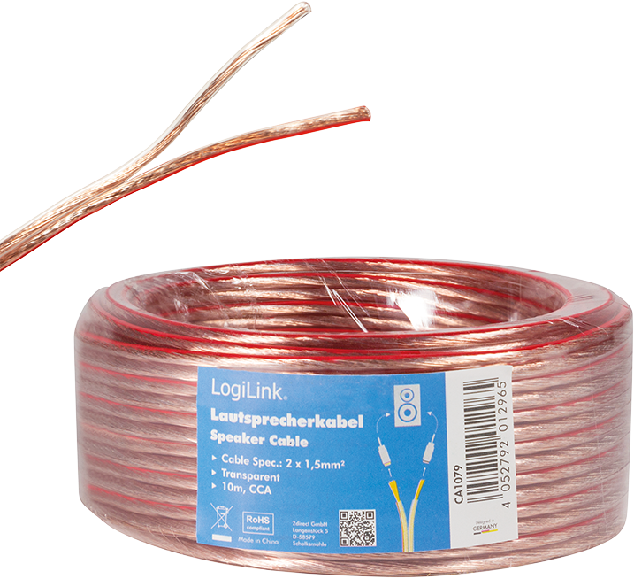 Actual product image LogiLink CA Speaker cable (10 m, 1.50 mm²)