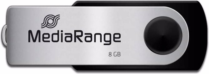 Image du produit MediaRange Memory Stick MR908 (8 Go, USB-A, USB 2.0)