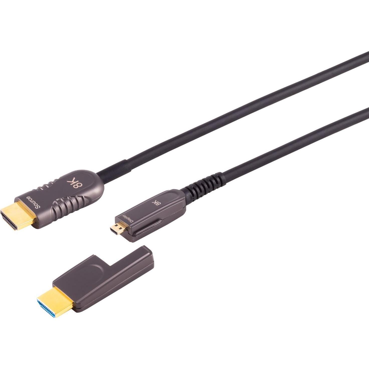 Shiverpeaks S/CONN maximum connectivity HDMI Anschlusskabel-Optisches HDMI Verlegekabel-Set, 10K, 50m (50 m, HDMI), Vide...