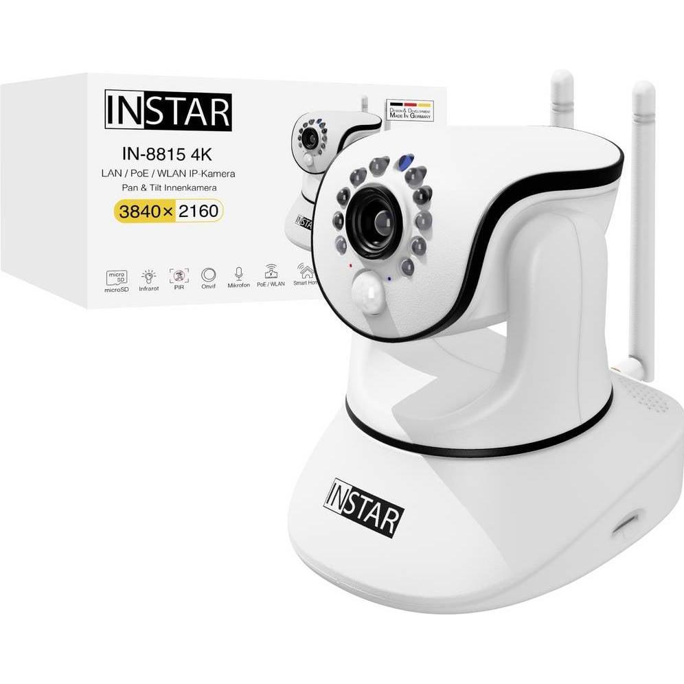 Instar IN-8815 4K POE/WLAN weiss 18006 IP Überwachungskamera, Telecamera di rete, Bianco