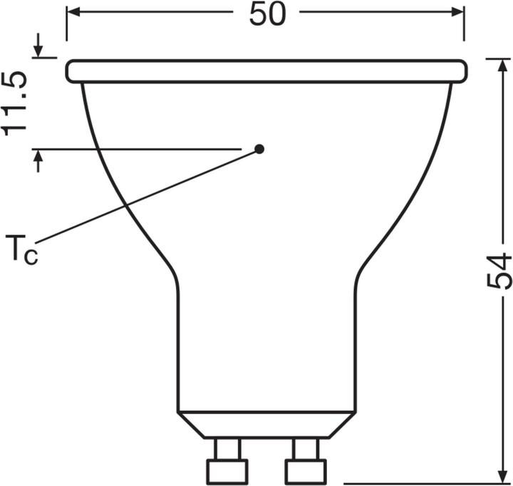 Produktbild Osram LED Leuchtmittel LED STAR PAR16 5.6W 827 GU10 Warm weiss 4099854457425 (GU10, 5.60 W, 620 lm, 6 x, E)