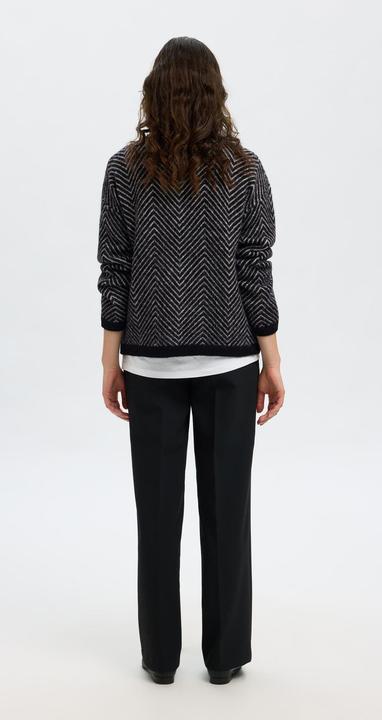 Image du produit Selected Femme Pull en maille à chevrons (L)