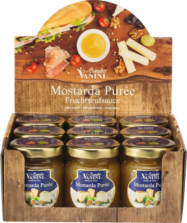 Actual product image Sandro Vanini Mostarda Purée Figs Counter Plate 9x60ml 630g (630 g)