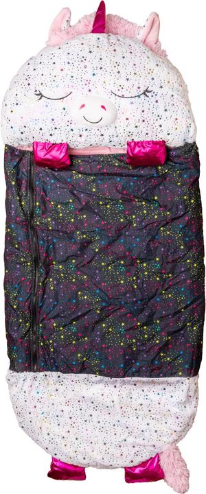 Actual product image Happy Nappers Sparkling Unicorn Sleeping Bag Plush, size M