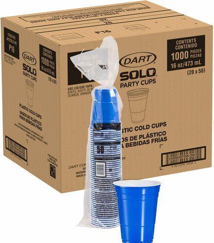 Immagine prodotto Dart Bicchieri Solo da 16 once blu (1.000 pezzi) (50 x)
