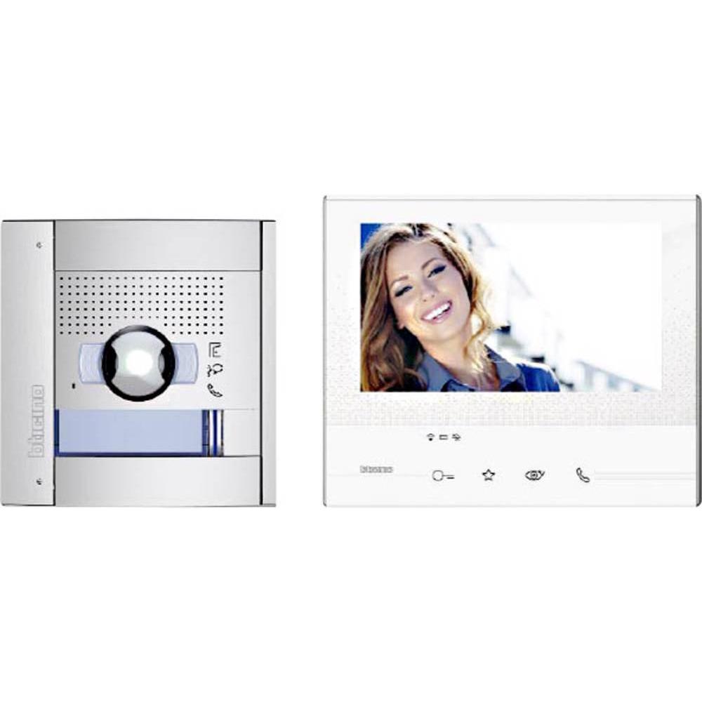 Bticino, Klingel + Türsprechanlage, Flex’ONE Video-Set mit Türstation SFERA Allmetal und Hausstation CLASSE 300 X13E (WL...