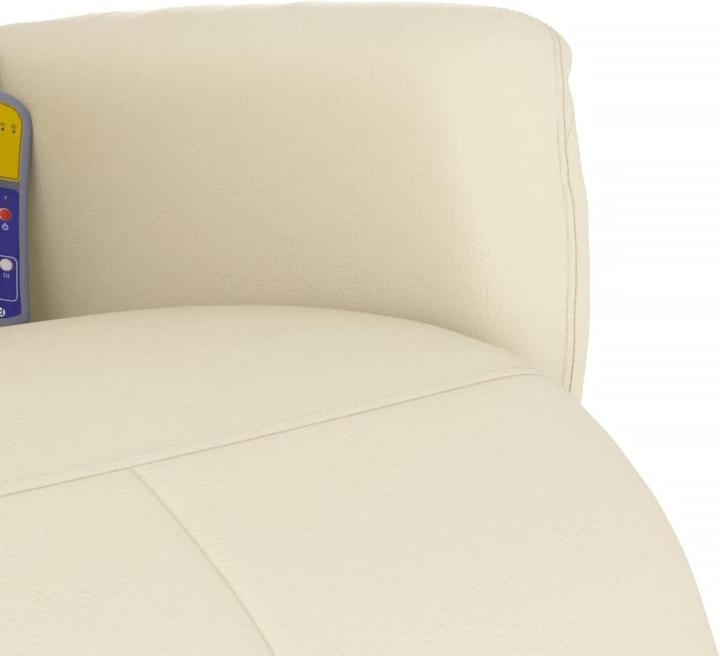 Immagine prodotto vidaXL Sedia per massaggi con poggiapiedi in similpelle crema, colore