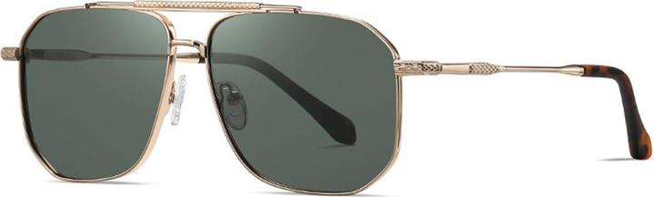 Produktbild Techsuit - Sunglasses Polarized (8538) - for Men, with UV Protection, Metal - Gold / Blackrish Green