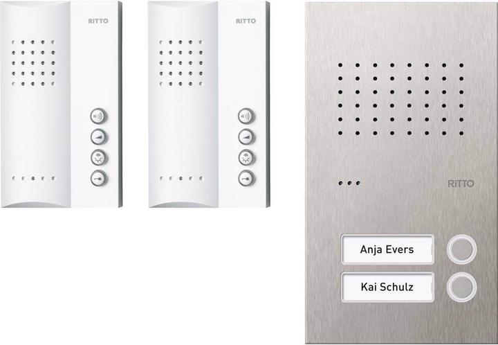 Produktbild Schneider Electric AceropurAudioSetWEedelstahl/weiss (Kabelgebunden)