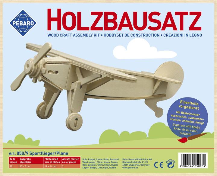 Produktbild Pebaro Holzbausatz Sportflieger