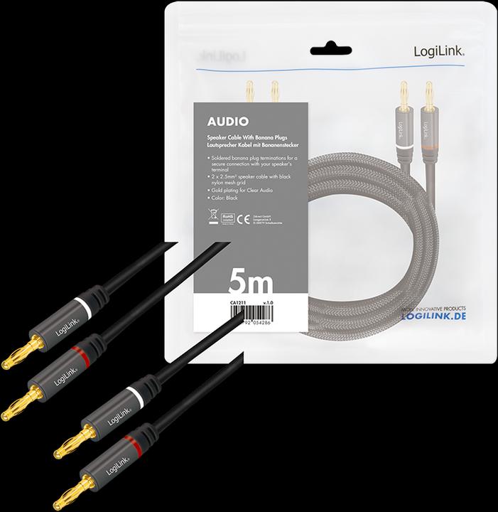 Produktbild LogiLink CA Lautsprecherkabel (5 m, 2.50 mm²)