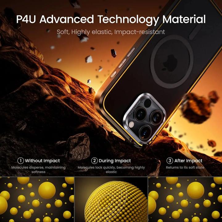 Actual product image Aohi The Future iPhone 16 Magarmor - Handyhülle - Schwarz / Pro (Apple iPhone 16 Pro)