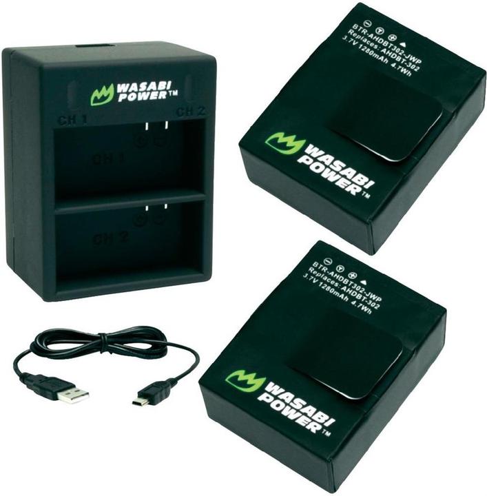 Actual product image Wasabi Power GoPro Hero 3/3+ (Hero 3, Hero 3+)