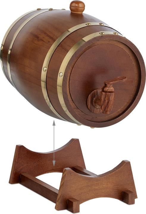 Image du produit Relaxdays Tonneau en bois