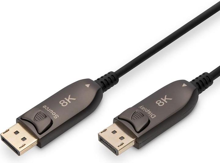 Produktbild Digitus DisplayPort™ AOC Hybrid Glasfaserkabel, UHD 8K, 20 m (20 m, DisplayPort, 1.4)