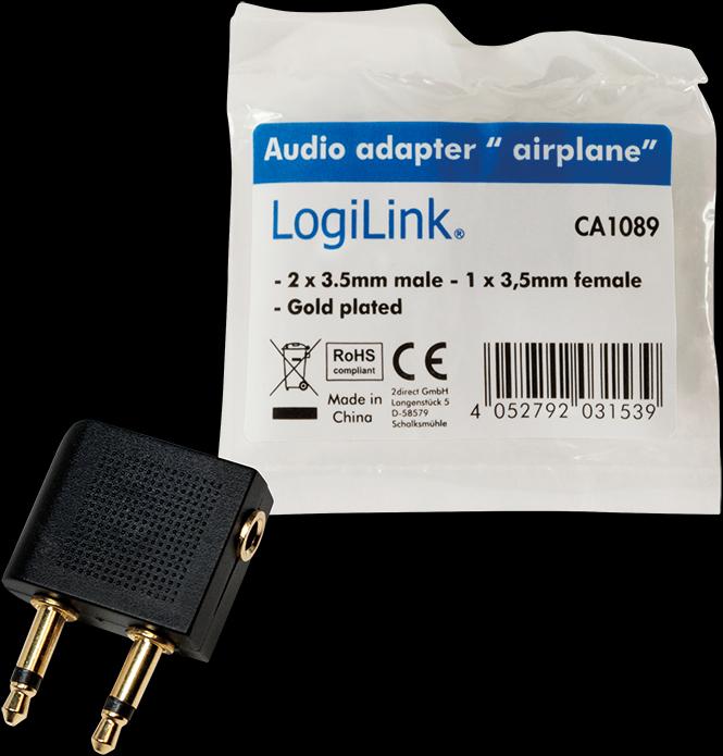 Image du produit LogiLink Adaptateur pour avion (Adaptateur jack)