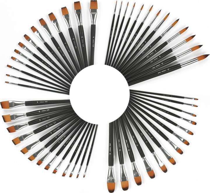Image du produit Paintersisters Pinceau nylon doux rond-pointu 13pcs (24 mm)