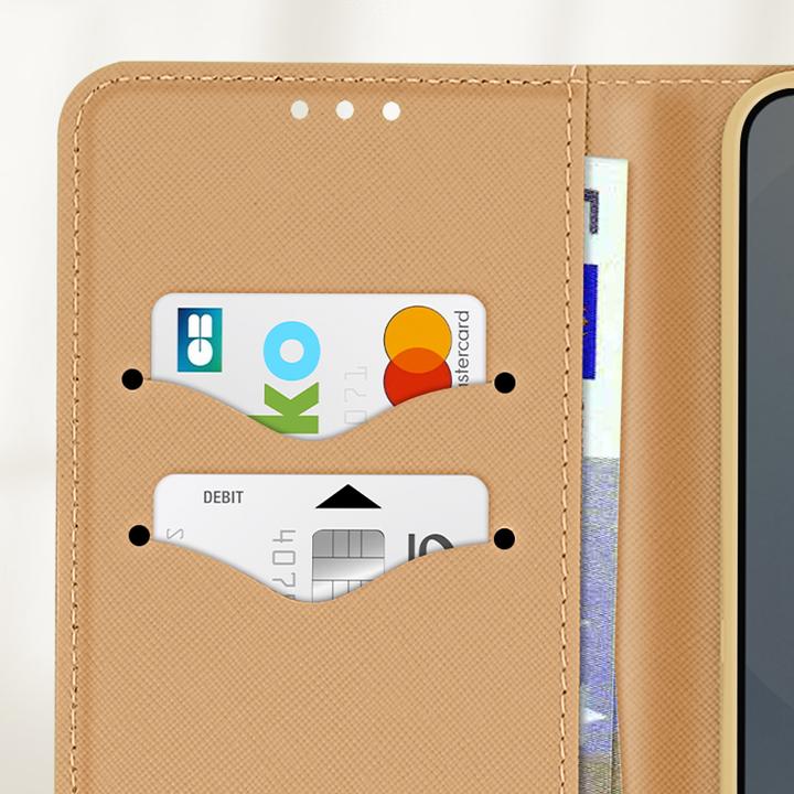 Produktbild Avizar Leder Wallet Hülle für Samsung Galaxy S25 Plus Saffiano Fancy (Samsung Galaxy S25)