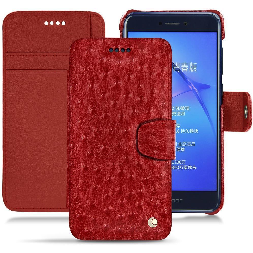 Thumbnail - Noreve Lederschutzhülle Wallet (Huawei P8 Lite (2017)), Smartphone Hülle, Rot