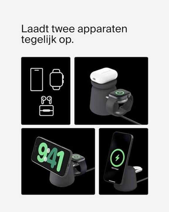 Produktbild Belkin BoostCharge Pro 2-in-1 Qi2 Ladestation (15 W)