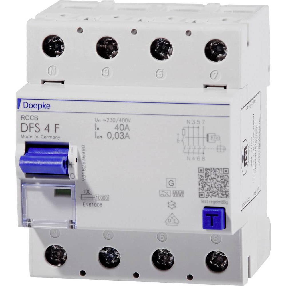 Doepke, Schutzschalter, FISchutzschalter TYP DFS4 0404/003F
