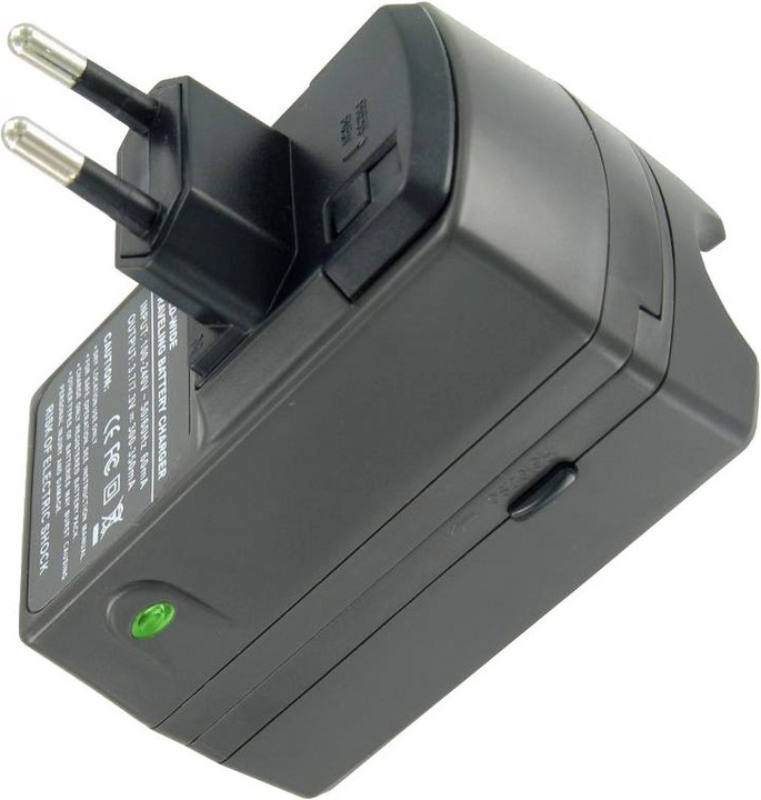 Actual product image AccuCell CR123 charger for 4x CR123A, CR123R without rechargeable batteries, quadruple CR123 charger (not (4 pcs., RCR123A, Chargers without battery)