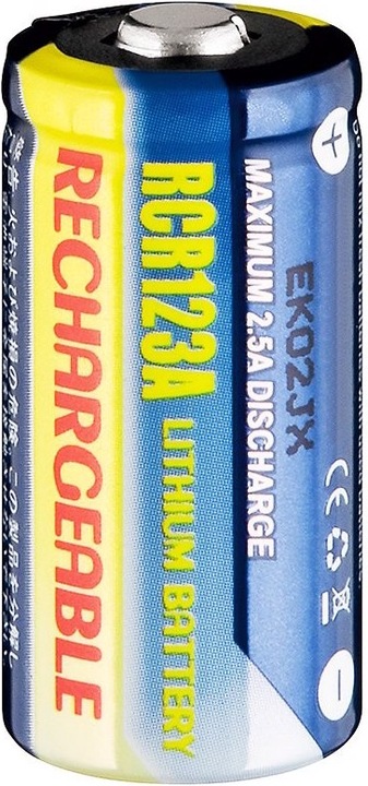 Actual product image AccuCell CR123 charger for 4x CR123A, CR123R without rechargeable batteries, quadruple CR123 charger (not (4 pcs., RCR123A, Chargers without battery)