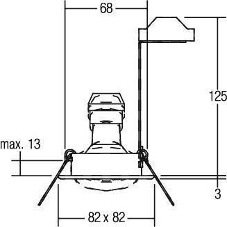 Produktbild Brumberg HV-Einbaustahler (GU10)