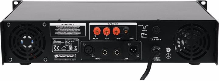 Actual product image Omnitronic Pap-650 (Amplifier)
