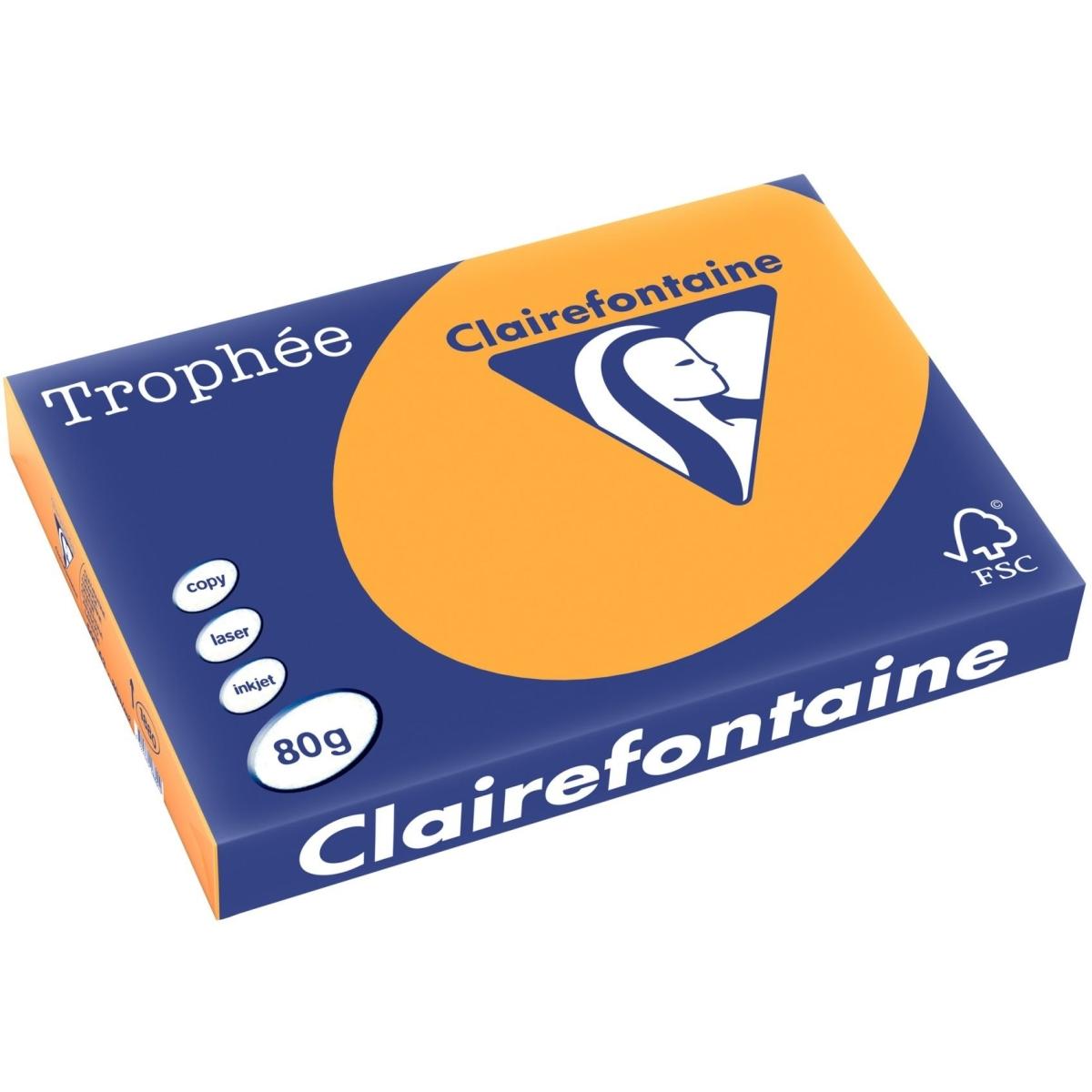 Clairalfa, Kopierpapier, Multifunktionspapier Troph‚e, A3, mandarine (80 g/m², 500 x, A3)