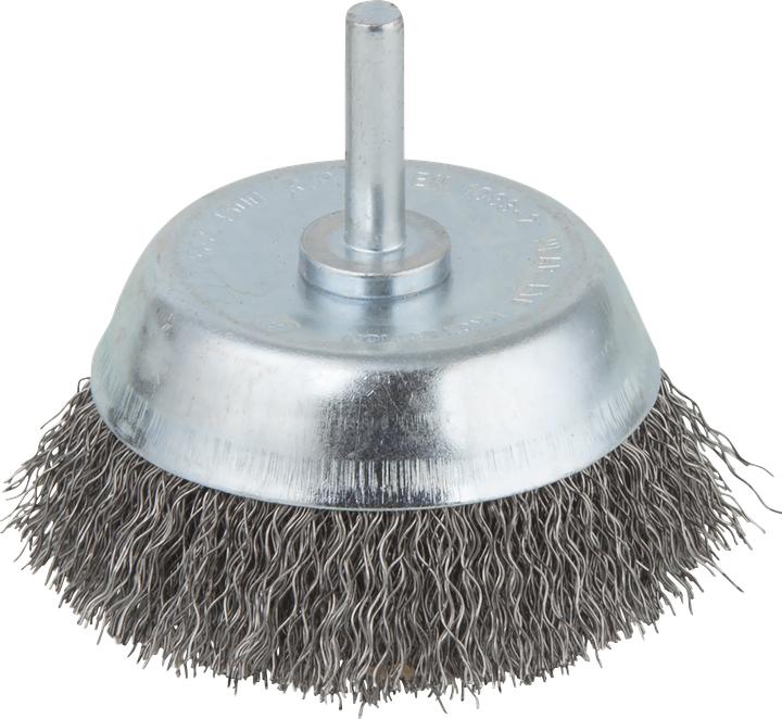 Actual product image wolfcraft wolfcraft 1 steel wire cup brush S=6mm ø75mm