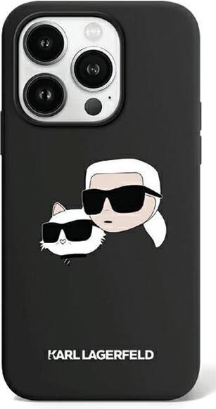 Actual product image Karl Lagerfeld KLHMP15XSKCHPPLK iPhone 15 Pro Max 6.7" czarny/black hardcase Silicone Karl & Choupet (Apple iPhone 15 Pro Max)