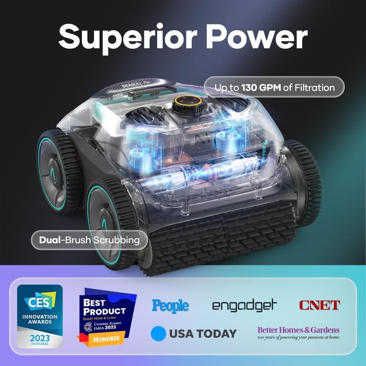 Actual product image Aiper Seagull Pro cordless robot