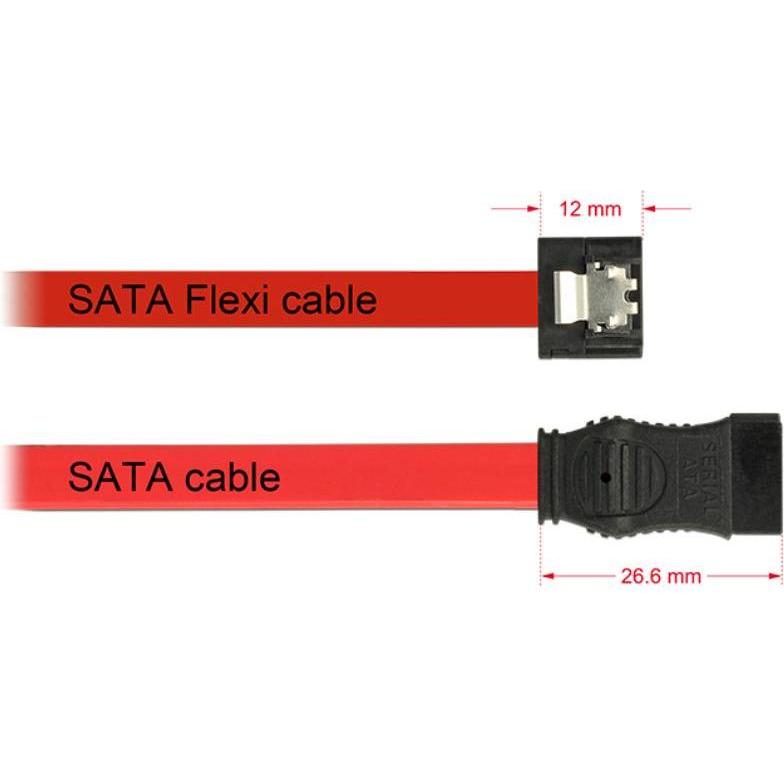 Thumbnail - Delock SATA-3 Kabel 30 cm, Metall Clip, Interne Kabel (PC)