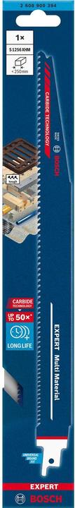 Actual product image Bosch Professional Zubehör EXPERT 'Multi Material' S 1256 XHM reciprocating saw blade, 1 piece