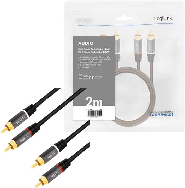 Actual product image LogiLink Ca Rca (2 m, Cinch)