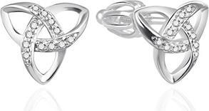 Produktbild Agato Stylish Silver Earrings With Zircons Agt-E117sw