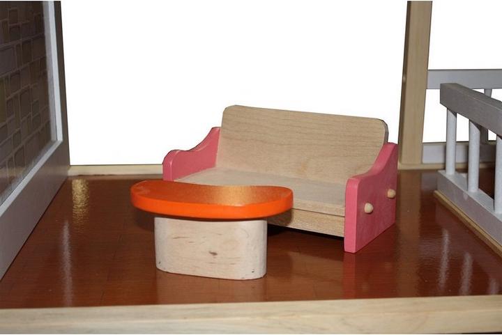Produktbild Idena Holzpuppenhaus Aspen mit Möbel