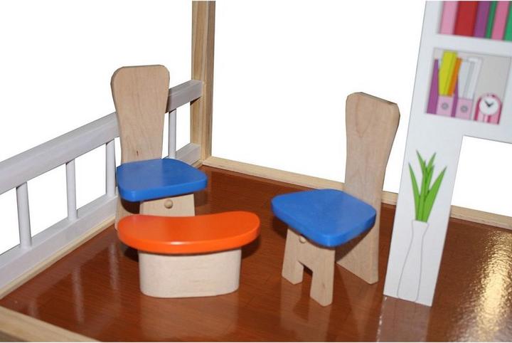 Produktbild Idena Holzpuppenhaus Aspen mit Möbel