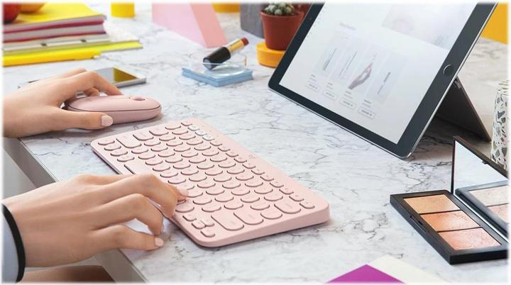 Immagine prodotto Logitech K380 per Mac Tastiera Bluetooth multi-dispositivo - ROSE - CENTRALE (CH) (CH, Senza fili)