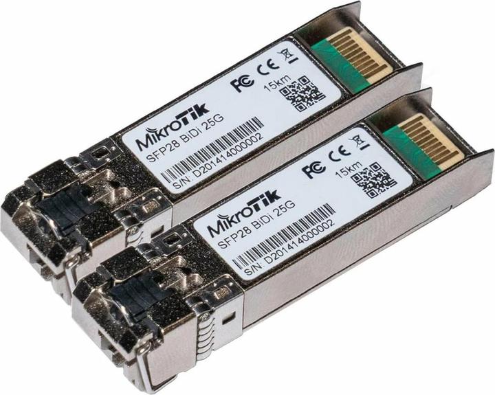 MikroTik XS+2733LC15D - 2x SFP+-Module für 1G-, 10G- und 25G-Netzwerke