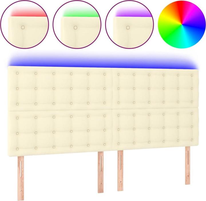 Produktbild vidaXL LED Kopfteil (200 x 5 x 128 cm)