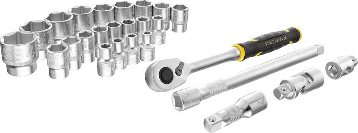 Actual product image Stanley Socket set STAK 1/2, 26 pieces (34 mm)