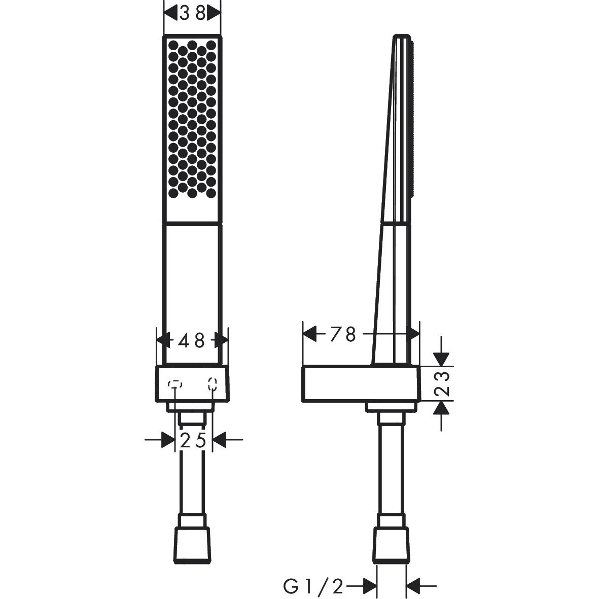 Thumbnail - hansgrohe, Duschbrause, Rainfinity Duschkopfhalterungset 100 mit Duschschlauch 125 cm (1 Strahlarten, 13.80 l/min)
