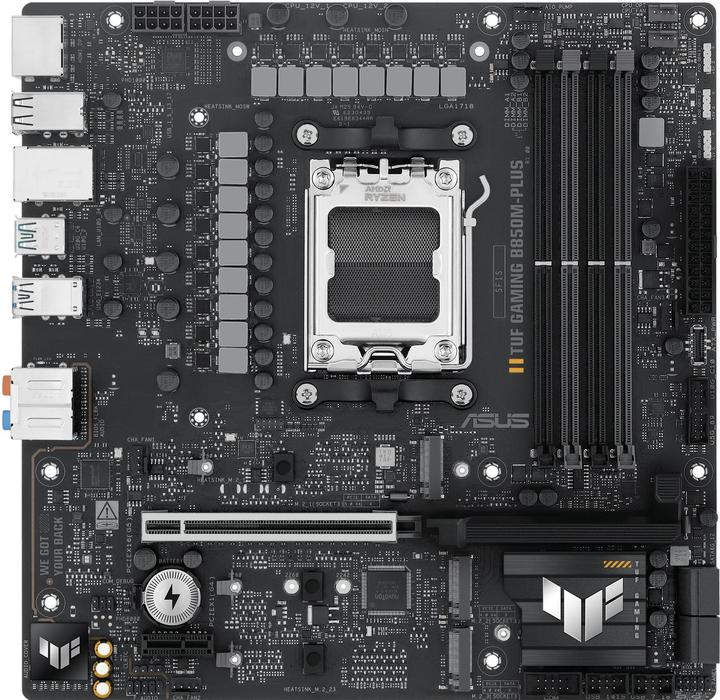 Actual product image ASUS TUF GAMING B850M-PLUS (AM5, AMD B850, mATX)
