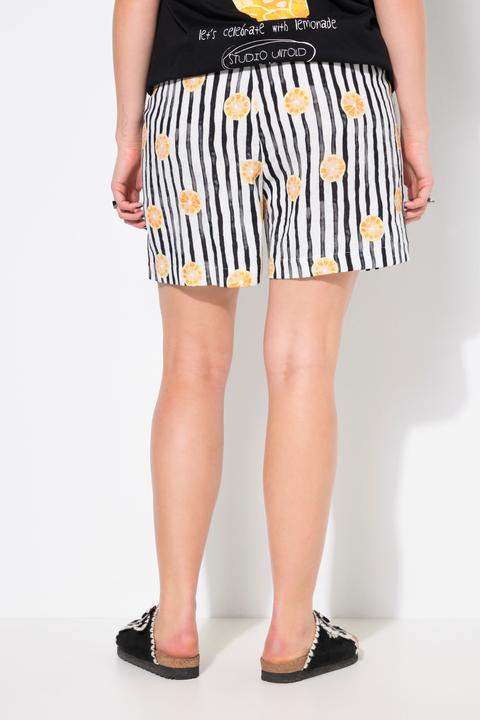 Produktbild Studio Untold Streifenshorts Musselin, Wide Legs, Fruitprint, Elastikbund (58)