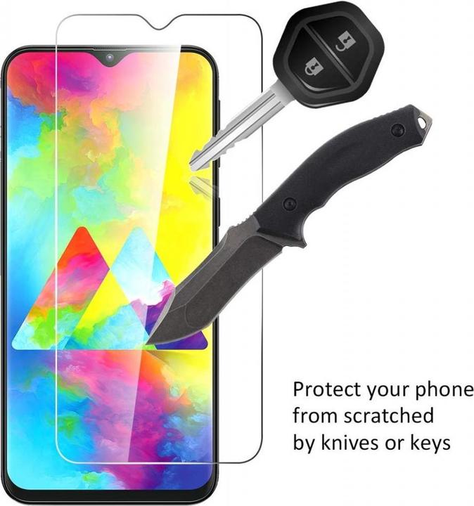 Image du produit Screenguard Samsung Galaxy M20 Film de protection en verre blindé Case Friendly Design (1 pcs, Samsung Galaxy M20)