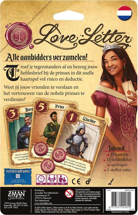 Actual product image Z-Man Games Love letter card game (2 - 4 Players)