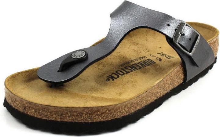 Actual product image Birkenstock Gizeh BF Metallic Black (38)