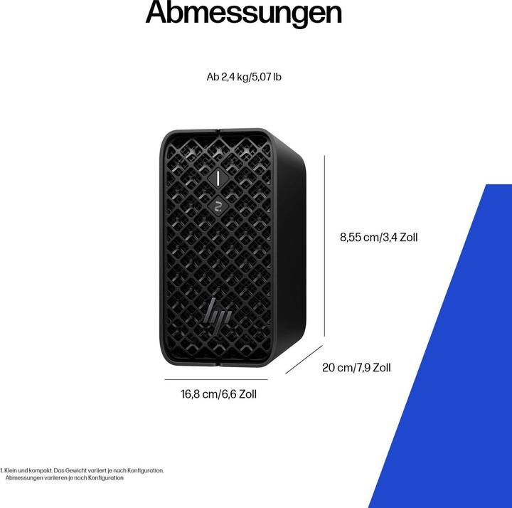 Immagine prodotto HP Z2 G1a Mini AMD Ryzen AI Max+ PRO 395 128GB 2TB/SSD W11P 1J Gar (DE) (AMD Ryzen AI Max+ 395, 128 GB, 2000 GB)